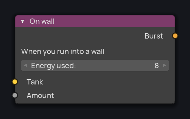On wall